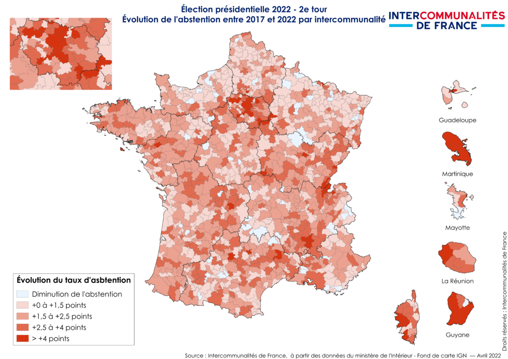 Élection présidentielle 2022 : cartographie du second tour à l’échelle