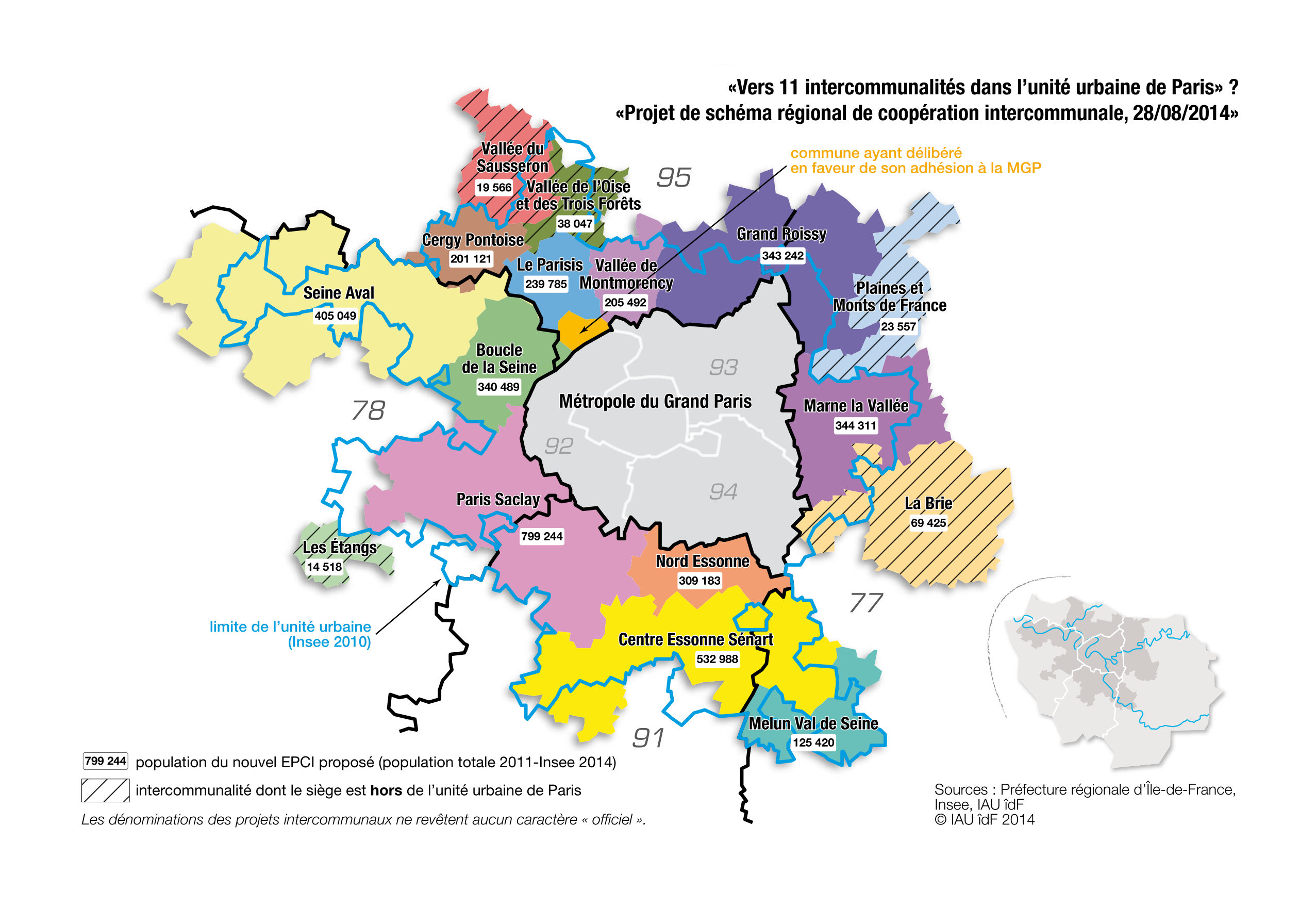 ÎledeFrance, Grand Paris une note de l’IAU sur les nouvelles